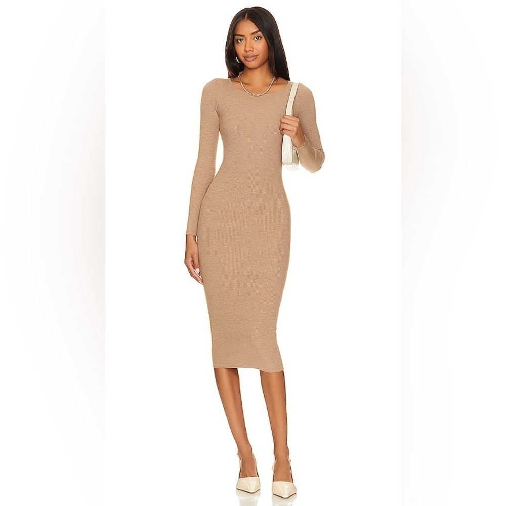 LPA | Auburn Sweater Dress In Oat Beige Size XS